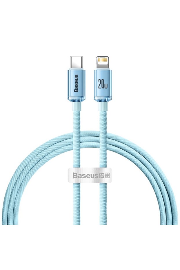 1.2m Sky blue USB Type C PD 20W Cable for iPhone 14 13 12 Pro X 8 Fast USB C Cable for