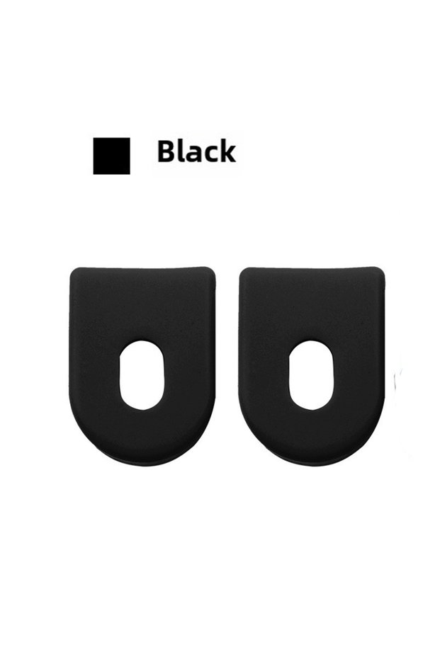 Black DOMEN Bicycle Crank Arm Protector Cover Bicycle Silicone Sleeve Pedal Crankset Bike Crankset P