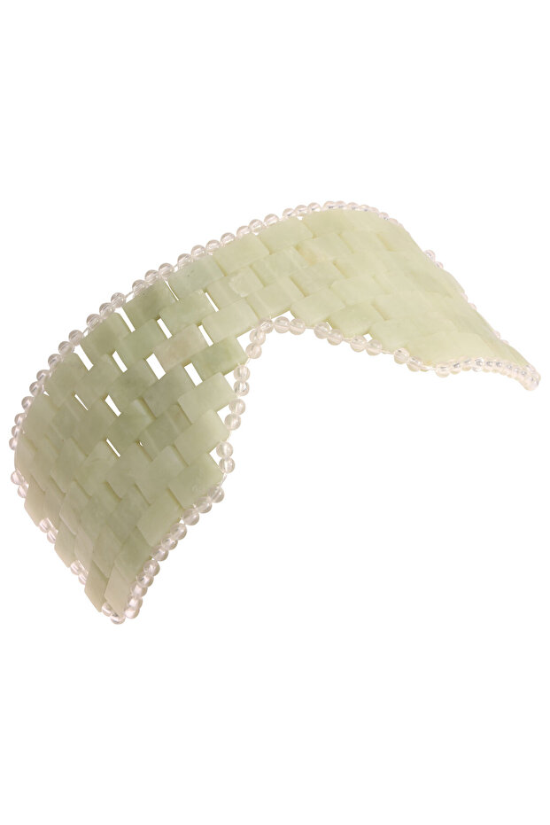 Light green Jade Eye Mask Portable Jade Stone Facial Mask Comfortable Green Cooling Eye Cover Home B