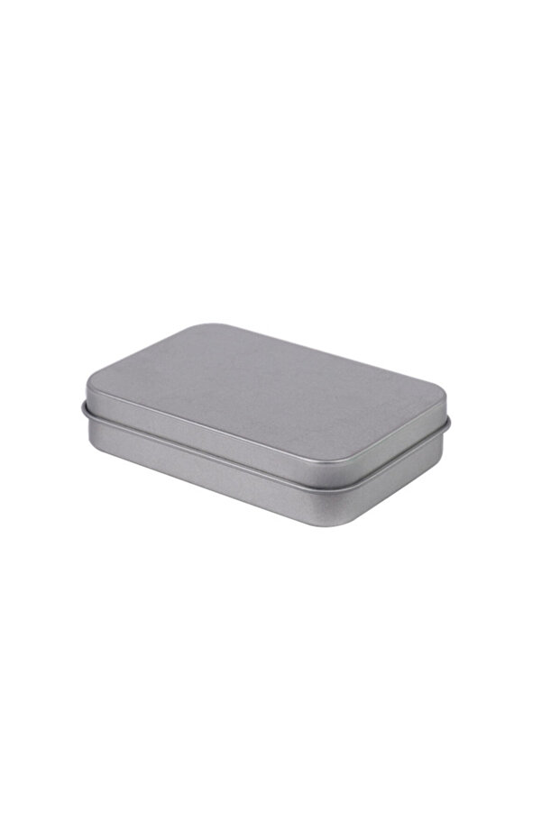 Silver 1pcs Metal Tin Silver Black Flip Storage Box Tool Box Money Coin Candy Key Business Card Stor