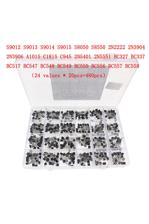 BC327-1015-480pcs 50-900PCS Transistors kit NPN PNP S8050 S8550 S9012 2N3904 2N3906 C1815 A10