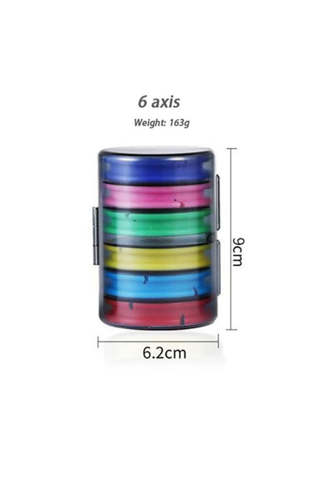 6 axis Rainbow Fishing Main Line Box Winding Board 4-16 Axis Silicone Coil Tackle Box Portable Fishi