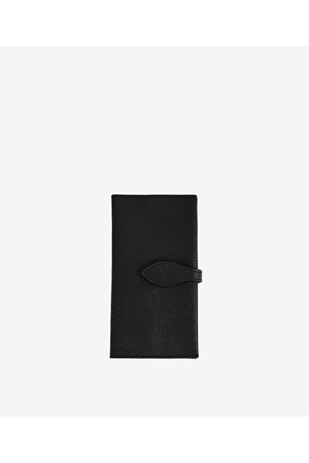 Leather Wallet with Buckle