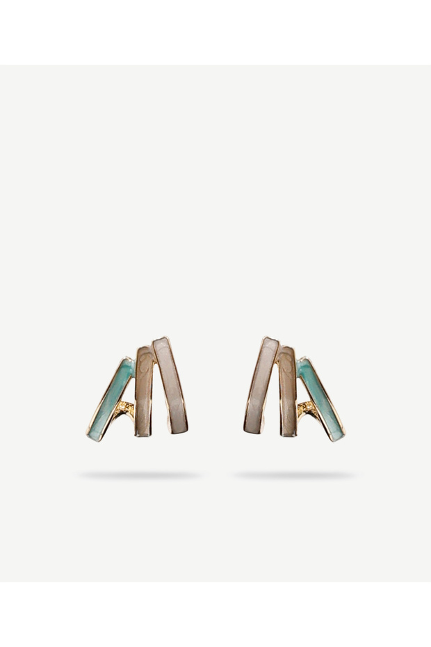 Three Row Earrings