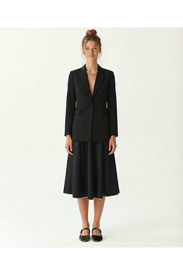 Regular Jacket Collar Long Sleeve Jacket