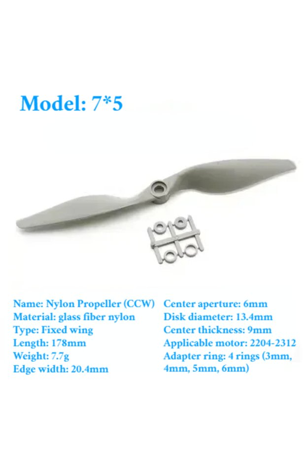 2PCS 7050 2PCS Gemfan Apc Nylon Propeller 5x5/6x4/7x5/8x4/8x6/9x6/10x5/10x7/11x5.5/12x6/13x6.5/14x7/