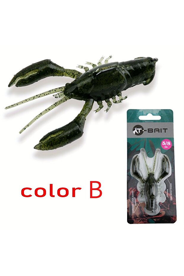 FCP-521-B ANFS 1piece Craw Soft Lure Cool Fishing Lures Artificial Baits Fishing Accessory