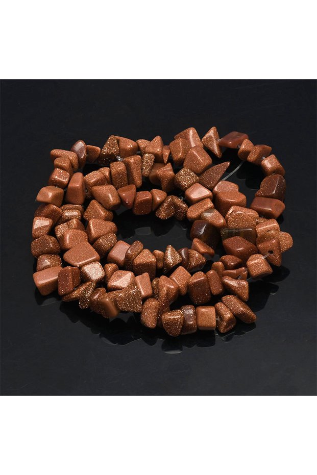 Length about 39cm Gold Sandstone 16 inch Natural Stone Beads Chips Beads 5-8mm Irregular Crystal Aga
