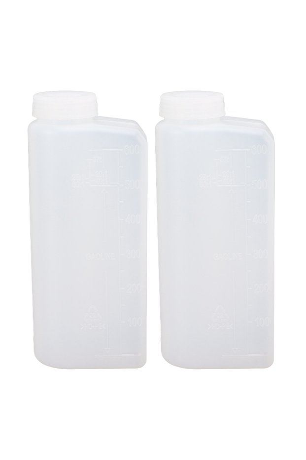 2PCS Oil Mixing Bottle Container 600ML 2 Stroke Oil Petrol Fuel Mix Bottle Professional Stable Hi...