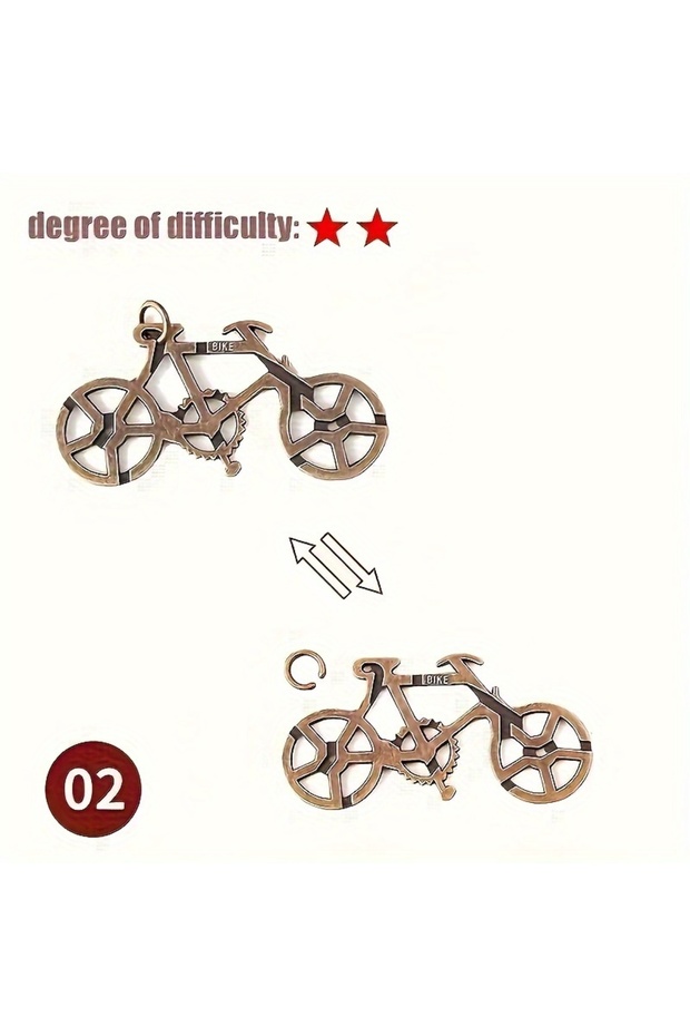 2 A Classic Intellectual Metal Puzzle Toy, a Difficult Educational Game Toy for Christmas, Thanksgiv