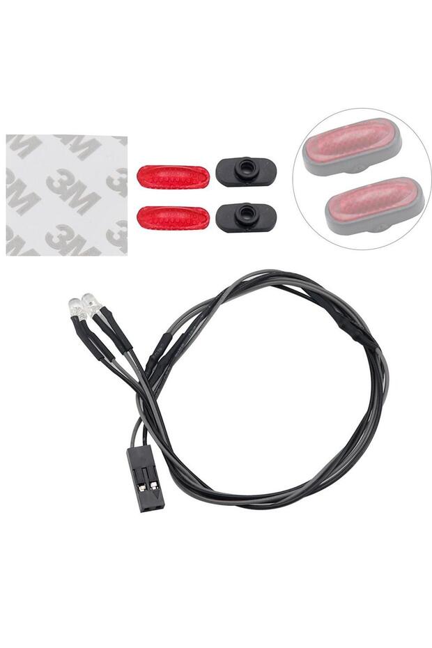 Red 1 Pair Turn Signal 1/10 1/14 Rc Crawler Car For Traxxas Trx4 D90 D110 Rc4wd Scx10 90046 TAMIYA 9