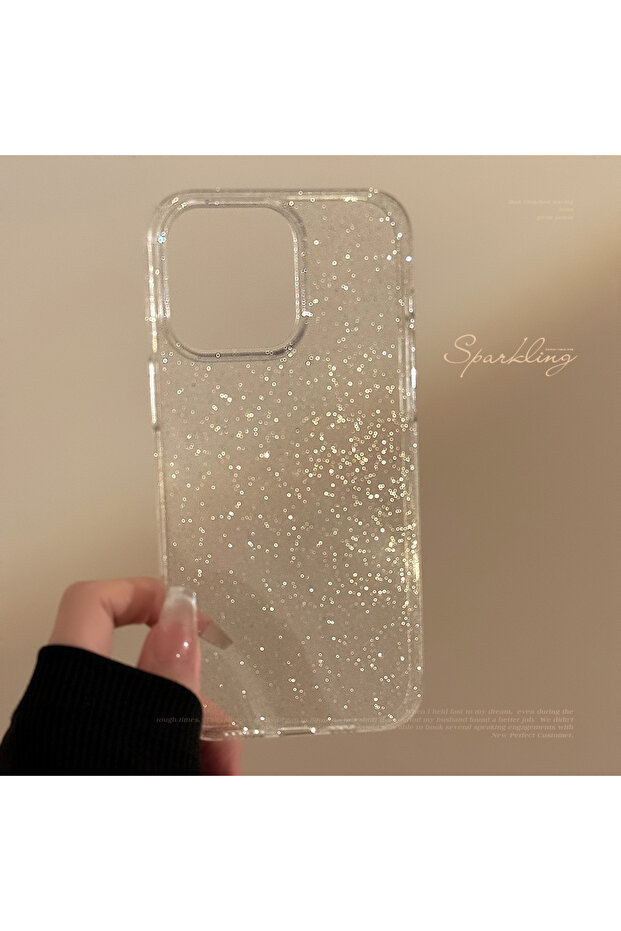 جرابات هاتف شفافة لامعة لهاتف iPhone 13، لهاتف iPhone 15 Pro Max Plus 14 13 12 11 Jelly Minimalis