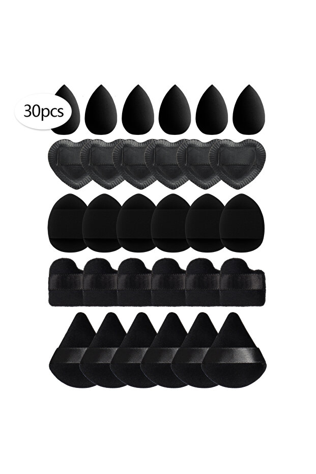 30Pcs 15/30/60 Mini Makeup Sponge Powder Puff Beauty Sponge for Makeup Concealer Liquid Foundation F