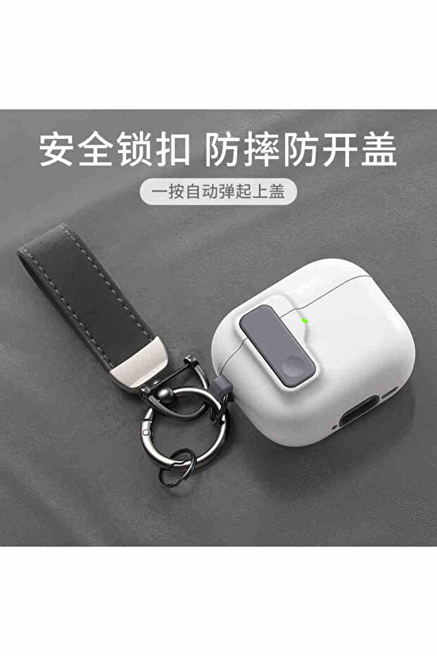 For Airpods4 E 2025 New Hard Protector for AirPods 4 with Magnetic Lid Lock Hybrid Case Luxury Prote