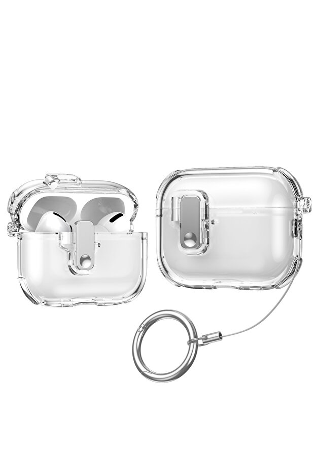 for AirPods Pro 3 Clear for AirPods Pro 3 Case Cover with Cleaning Kit Secure Lock Clear Case Soft T