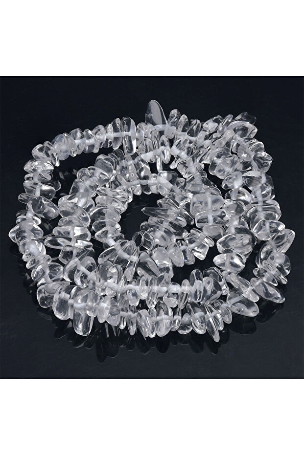 Length about 39cm White Crystal 16 inch Natural Stone Beads Chips Beads 5-8mm Irregular Crystal Agat