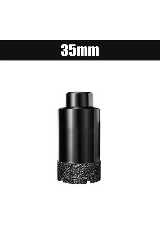 35mm 1Pc 8-80mm M10 Thread Diamond Brazed Core Dry Drill Bit For Porcelain Tiles Marble Glass Granit