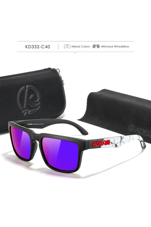C40 Fabulous Look KDEAM Sunglasses Men UV Blocked And Polarized Sunglasses Women For Fishing Driving