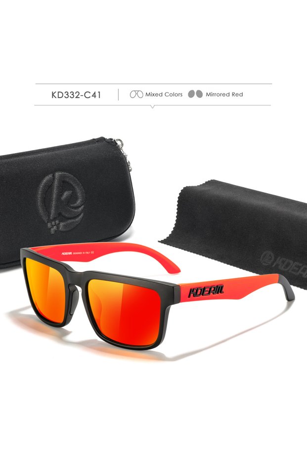 C41 Fabulous Look KDEAM Sunglasses Men UV Blocked And Polarized Sunglasses Women For Fishing Driving