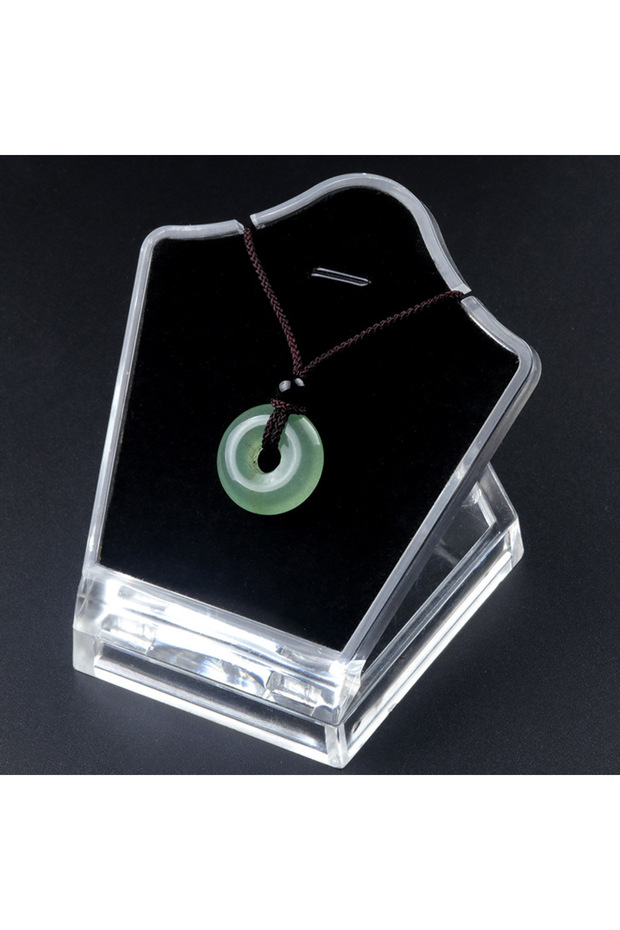 Green Aventurine 20mm Circle Donut Healing Crystals Necklace Natural Chakra Gemstone Stone Amulet Lu