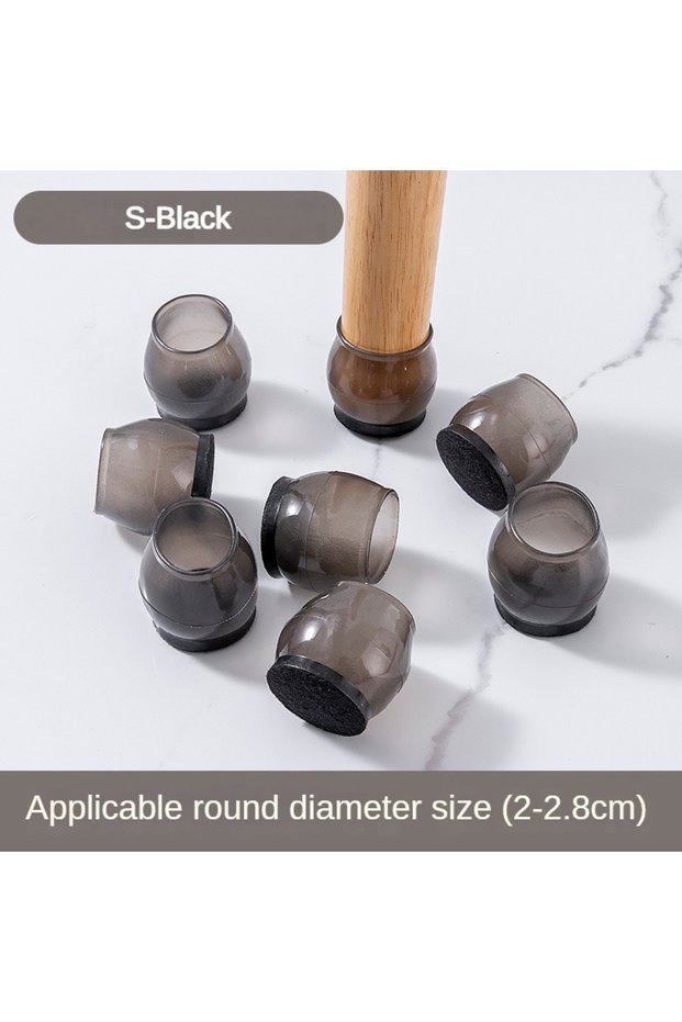 8 Pcs S-Round 16/8/4Pcs Silicone Non-Slip Legs Pads Thick-soled Furniture Sofa Anti-noise Feet Cover