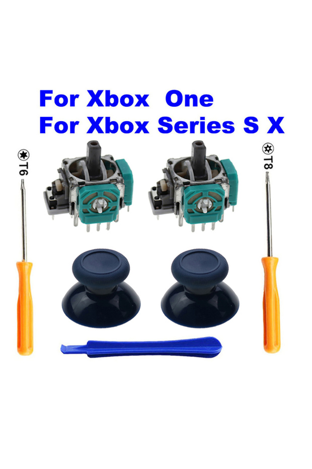 H 2 PCS 3D Analog Stick Stick Sensor Module Potentiometers & ThumbStick for XBox One S X Series .