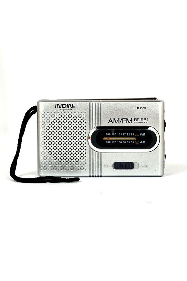 Silver BC-R21 Mini Radio AM FM Battery Operated Portable Radio Best Reception Longest Lasting For Ru