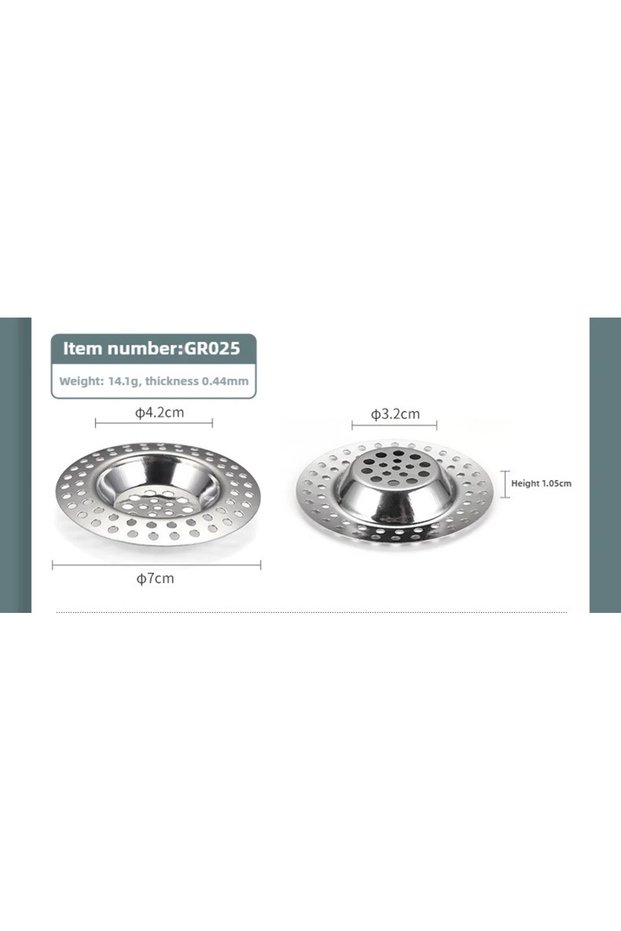 GR025 1/2/4Pcs Sink Strainer Sink Grid Filter Against Clogging Kitchen Accessorie Stainless Steel Dr