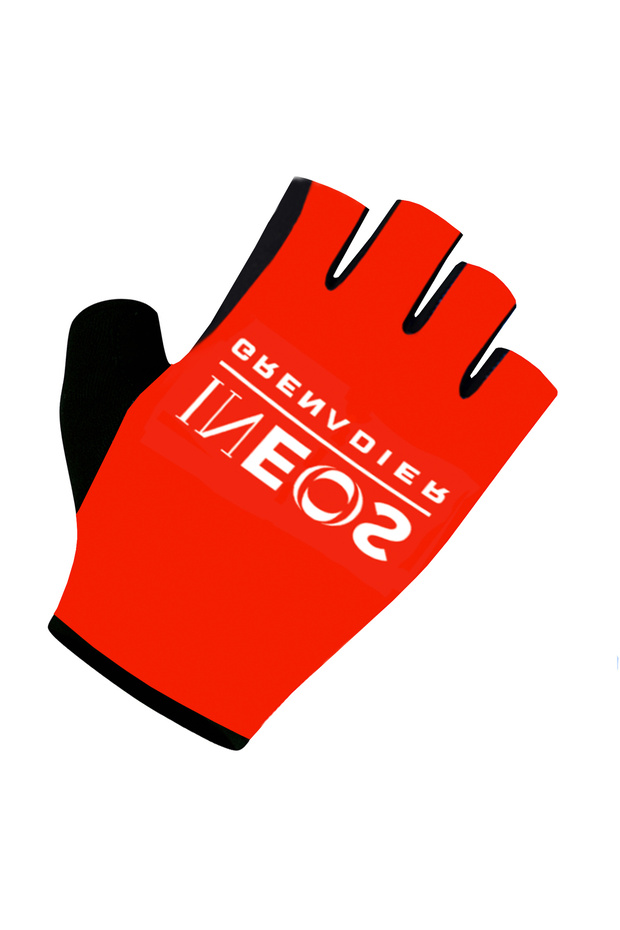 One Size green UAE 2026 Anti Slip Shock Breathable Half Finger Gloves FDJ Team Cycling Gloves Fitnes