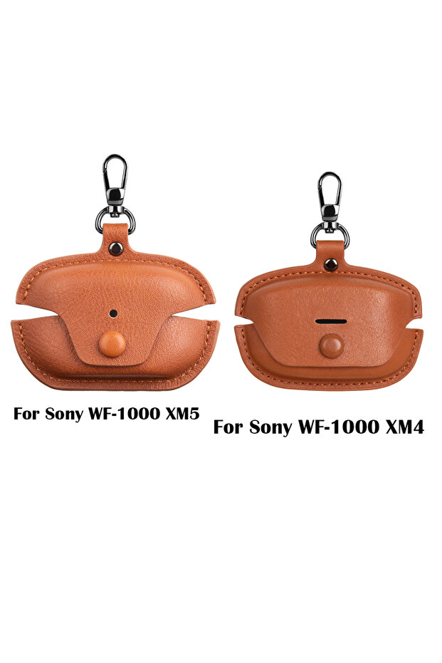 for sony WF-1000 XM4 05 Leather For WF1000XM5 XM4 Bluetooth Earphone Case For Business XM5 4 Earpho