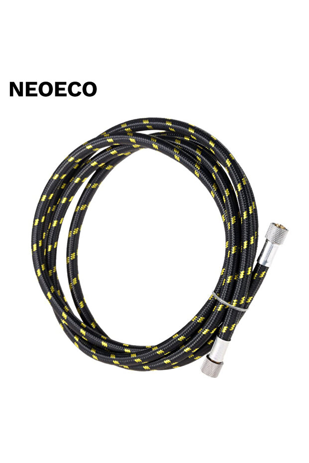Yellow air hose Professional Nylon Braided Airbrush Hose with Standard 1/8"*1.8m(5.9ft) Size Fitting