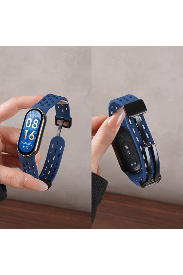 For Xiaomi Mi Band 9 midnight blue Soft Silicone Strap for Mi Band 9/8 Correa Bracelet Wrist Miband