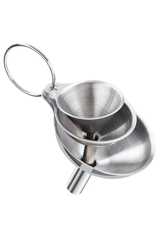 3pcs Set 3/5 Pcs Stainless Steel Kitchen Funnels Set Food Grade Metal Funnels for Filling Bottles Sm