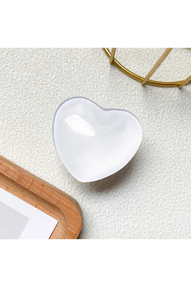 WHITE Cute 3D Glossy Love Heart Phone Holder Finger Grip Tok Bracket For iPhone 14Pro Universal...