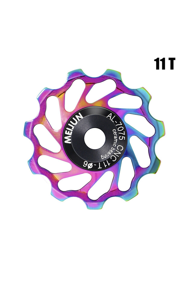 11T MTB Bicycle Rear Derailleur Jockey Wheel 11T--18T Ceramic Bearing Pulley AL7075 CNC Road Bike Gu