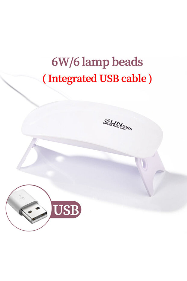 مصباح LED للأظافر بقوة 54 واط من LULAA، أبيض اللون، يعمل عبر USB، مصباح UV LED لتجفيف الجل، ملحقات احترافية للأظافر