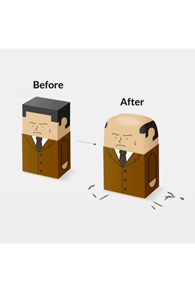 Hilarious Erasers Will Slowly Go Bald As You Use Them baldness Old Man Eraser Salaryman Eraser Be...