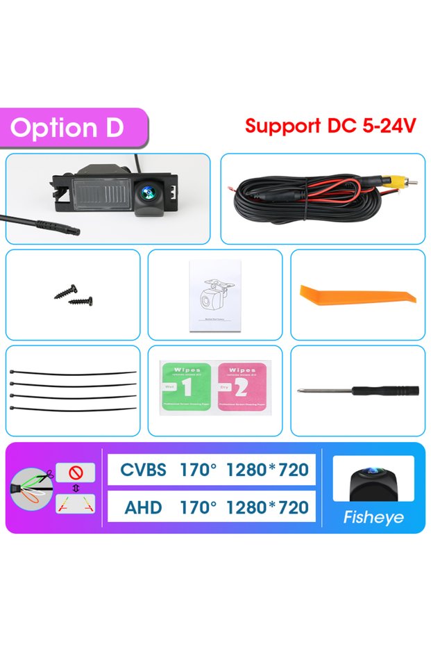 (D)CVBS 720P-AHD720P JMCQ AHD 1920*1080 Fisheye Rear View Camera For Hyundai IX35 2009 2010 2011 201