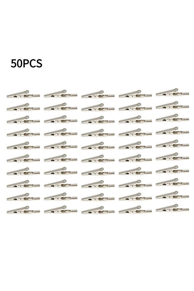 50PCS 10/20/50Pcs 51mm Metal Alligator Clips Crocodile Electrical Test Cable Lead Probe Clip Battery