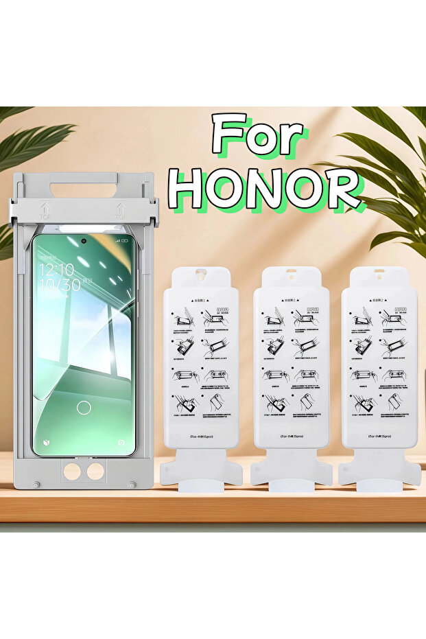 واقي شاشة سيراميك ثلاثي القطع بدون غبار لهاتف HONOR Magic7 Pro، متوافق مع HONOR Magic 7 6 Pro 90 100 200 300 U