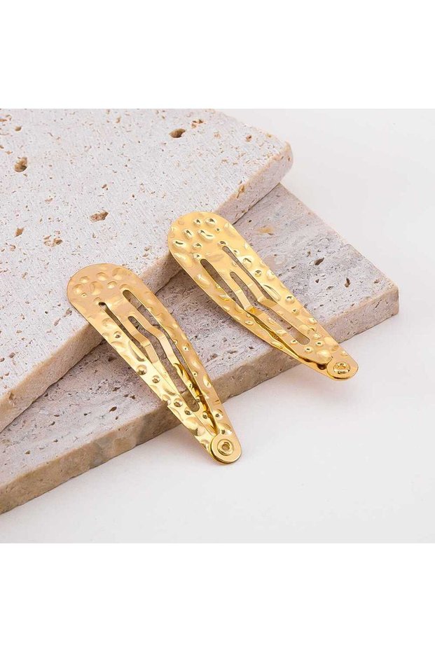 10PCS KC-Polka dot Style 10pcs Striped and Polka Dot Style Metal BB Hairpin for DIY Cute Hairpins Gi