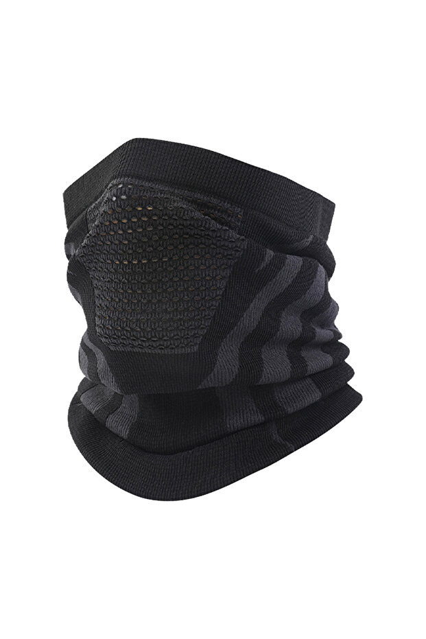 Black Grey 1pc/2pcs/3pcs Unisex Winter Breathable Warm Ski Mask Bike Motorcycle Half Face Mask Scarf