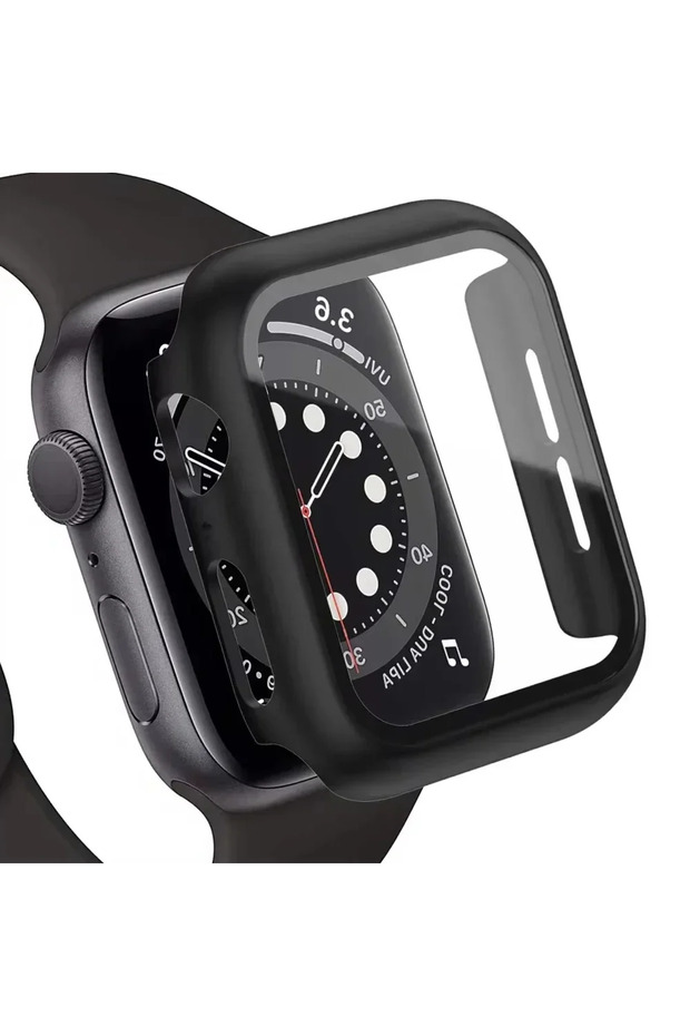 Series 10 46MM Black Tempered Glass+Cover For Watch series 10 42mm 46mm Matte Hard PC bumper Screen