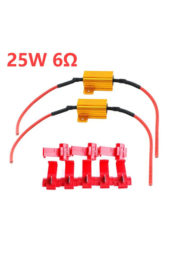 25W 6ohm 2Pcs Car LED Canbus Decoder 25W 25Ohm Load For Automobile Turn Signal Lantern License Plate