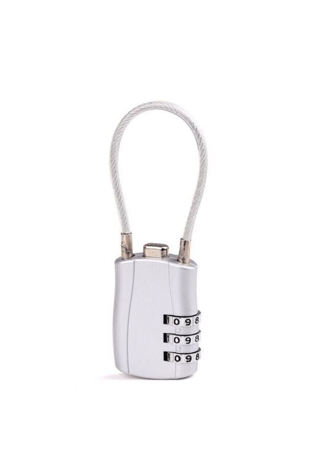 white 1pc Luggage Travel Lock, School Gym Storage Cabinet Luggage Lock, File Cabinet Tool Box Case P