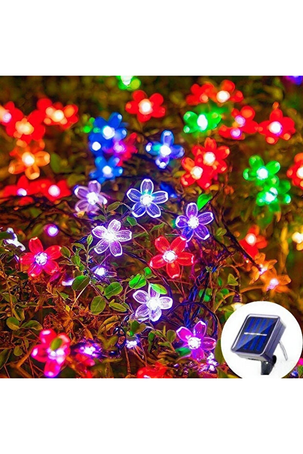22M 200leds 8 modes Color Solar Cherry Garden Blossom Flower Lights Garlands String Lights Solar Out
