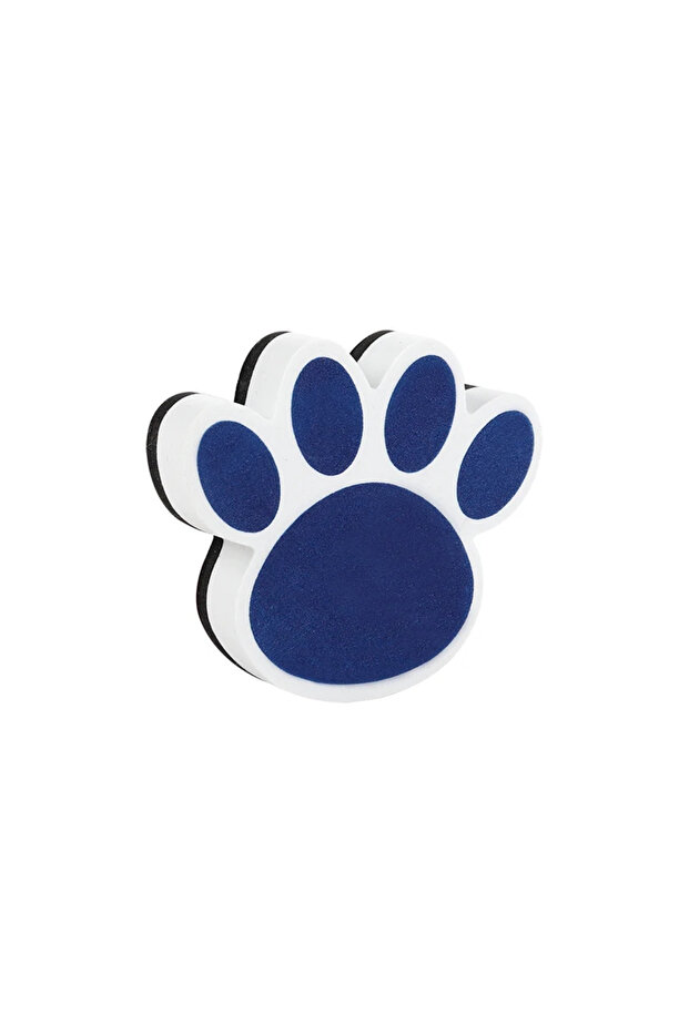 Blue Magnetic Whiteboard Eraser Cartoon Bear Footprints Large Size Blackboard Eraser