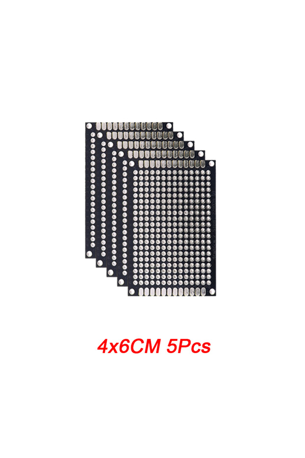 لوحة دوائر مطبوعة سوداء 4x6 5 قطع 5/10 قطع لوحة نموذجية لوحة دوائر مزدوجة الجانب سوداء 2x8 3x7 4x6 6x8 5x
