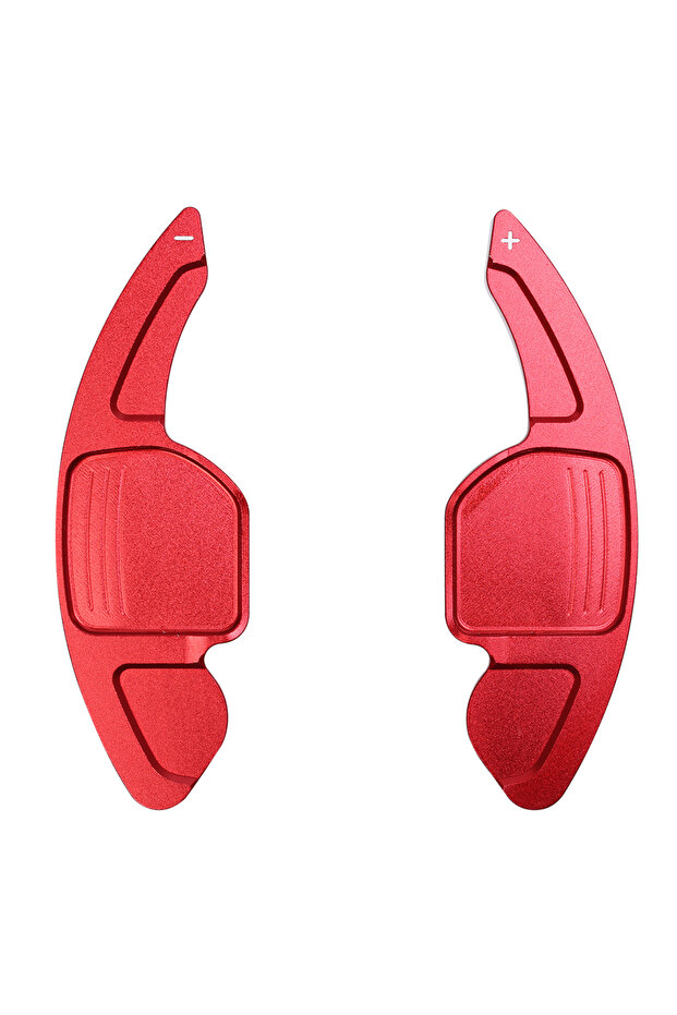 Red 2Pcs Car Steering Wheel Paddle Shift Extend Extension Shifter Aluminum For AUDI A3 S3 A4 S4 B8 A
