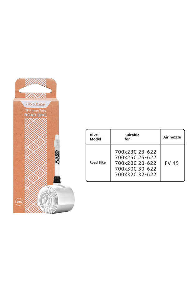 Road-45mm ENLEE Bicycle Inner Tube Road Mountain Bike TPU Inner Tube Bicycle Lightweight Inner Tube